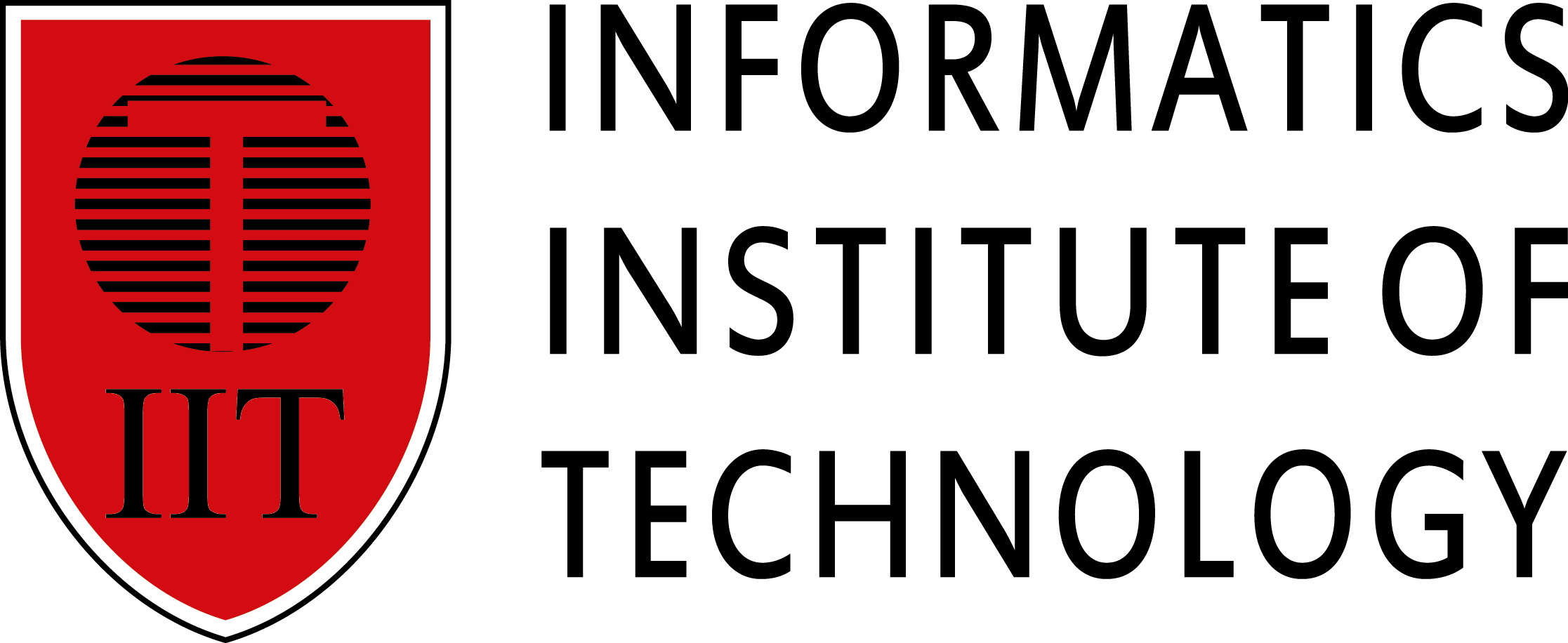 Black text logo on light